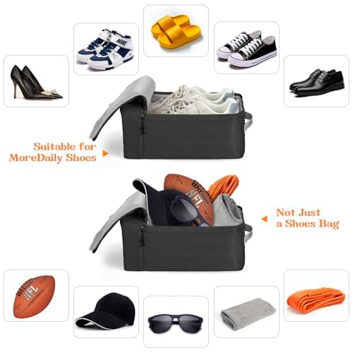 CANBOX Shoe Bag for Travel, Zippered Shoe Storage Organizer, Unisex — view 4