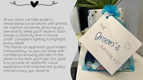 Groom-to-Be Survival Kit – Wedding Day Emergency Gift Bag for Him | Funny Novelty Groom Gift | Engagement, Stag Party or Wedding Morning Keepsake Wedding Favour — view 4
