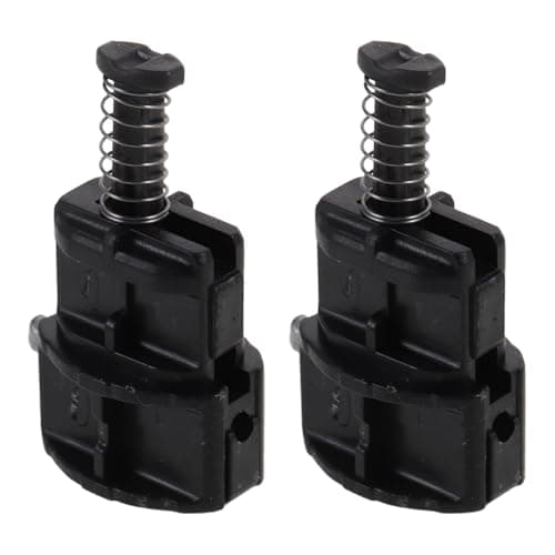 Hoement 2pcs Luggage Handle Repair Kit with Plastic and Metal Locking Pole Buckle Clips for Telescopic Suitcase Handles, Suitable for Trolley Case Travel and Emergency Repairs