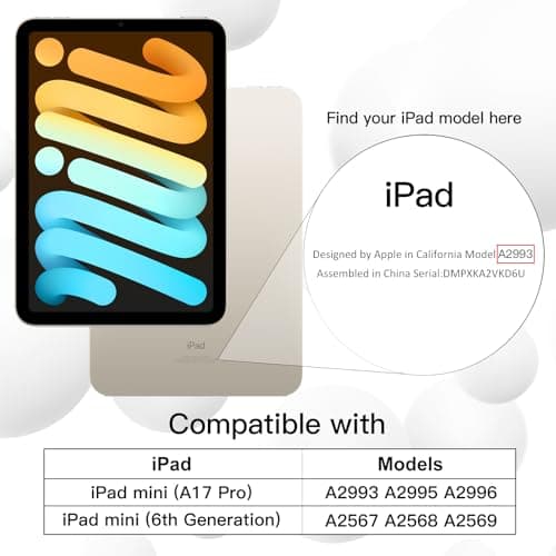 JETech Case for iPad mini A17 Pro/6th Gen (2024/2021), Matcha Green — view 2