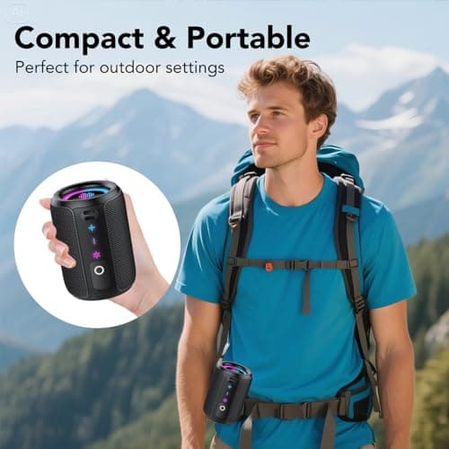 Tiksounds Bluetooth Speaker with Stereo Sound & Mic for Calls — view 5