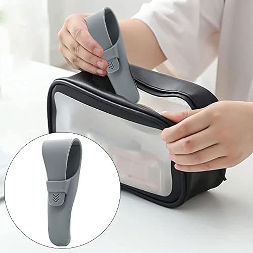 Silicone Razor Travel Case, Portable Razor Protector Holder with 2 Brushes — view 4