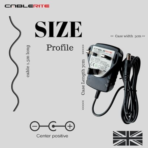 9V Power Adapter for Alesis Nitro Max Kit Mesh Drum Kit UK Plug — view 3