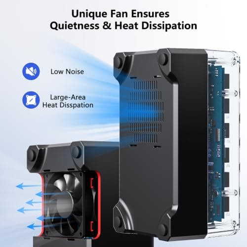 150W Multi Charger, USB Charging Station with 30 Ports - 12 USB-A & 18 USB-C, Universal Charging Adapter Compatible with Smartphones, Tablets and Smartwatches, Ideal for Office, Home — view 6