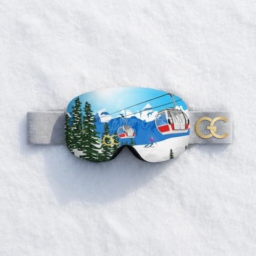 GogglesCover Ski Goggles Protective Cover, Cable Car Design Premium — view 3