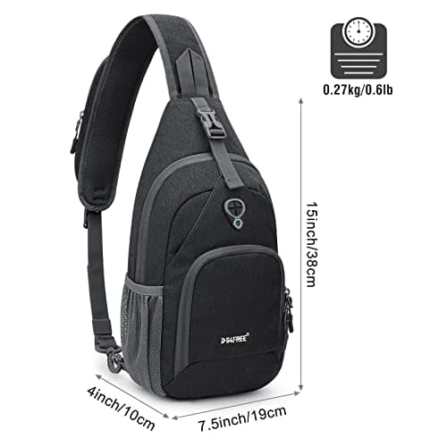 G4Free RFID Sling Bag Crossbody Backpack Chest Shoulder Bag Casual Gym Daypack Men Women Outdoor Cycling Travel Hiking — view 2