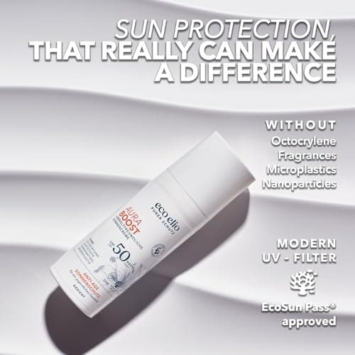 eco Elio SPF 50 Sustainable Sun Cream 50ml Aura Boost I Without octocrylene and microplastics I Sunscreen Face I Sun Cream 50 Travel Size Small — view 6