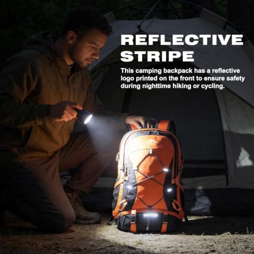 RAINSMORE Hiking Backpack 40L Foldable Lightweight — view 4