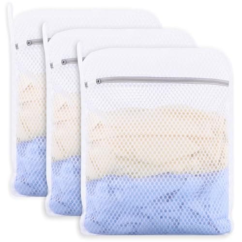 Dntorx 3 PCS Durable Honeycomb Mesh For Delicates, Reusable 12inx16in