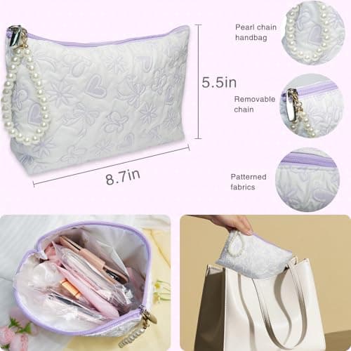 Bridal Wedding Emergency Kit with 30+ Essentials and Makeup Bag for Bride — view 3