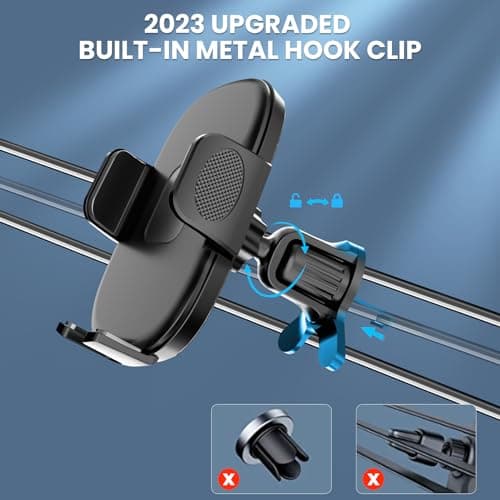 Besank Car Air Vent Phone Holder Fit for iPhone 17 Pro Max & All Smartphone — view 3