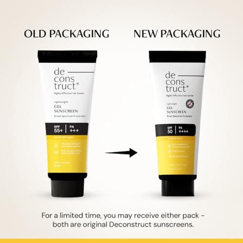 Deconstruct Gel Sunscreen for Oily skin SPF 50 PA++++ 50gm (Pack of 2) — view 2