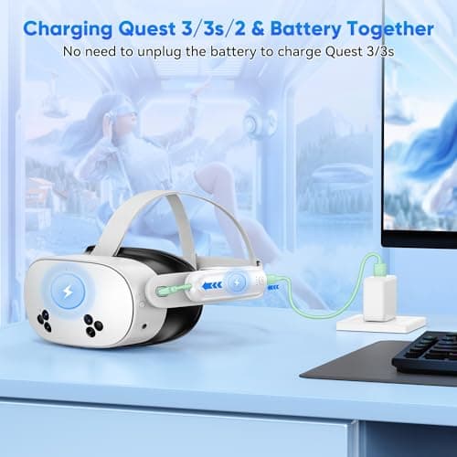 Kinwin Battery Pack for Meta Quest 3/3S/2, 20000mWh VR Extended Battery — view 5