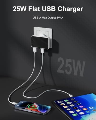 USB Charger Plug 4 Port, Multi Device USB Wall Charger Adapter — view 2