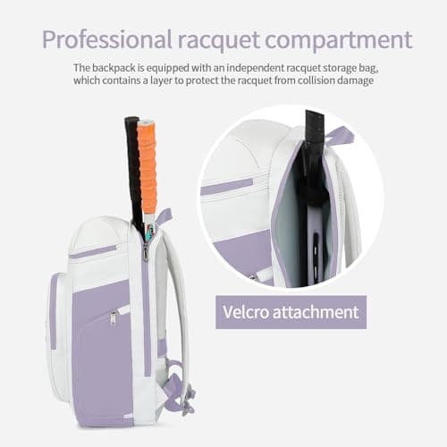 JYColofex gym duffel bag backpack wrestling bag with shoe compartment 4 kinds of back method waterproof sports walking laptop, D-light Purple, Color Sports Tennis Badminton Backpack — view 6