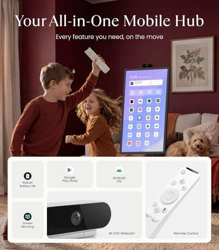 Cozyla Tablet TV: 32" Smart Portable TV on Wheels 1080P Touchscreen Monitor — view 4