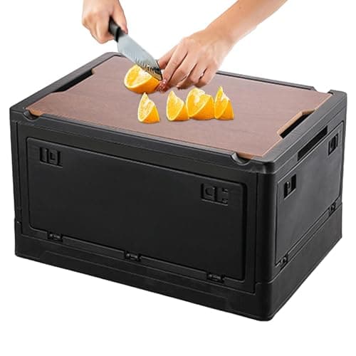 Car Trunk Storage Box, Car Folding Trunk Organizer | Auto Trunk Organizer, Storage Organizer with Cover for Fishing, Road Trips, Hiking, Camping, Picnics — view 6