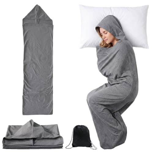 Sleep Pod Wearable Blanket, Sensory Hoodie Sleep Sack for Adults