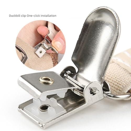 Sslvya 1 Pair Leather Sandal Heel Straps Non-slip Elastic Shoe Back Strap with Metal Buckle for Daily Use to Prevent Slipping — view 5