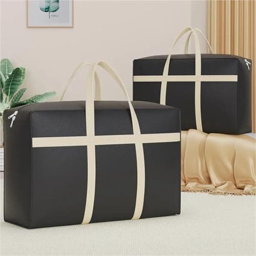 Large Capacity Moving Packing Bag Foldable Travel Luggage Sturdy Waterproof Clothes Quilts Organizer Storage(M-68x25x50) — view 2