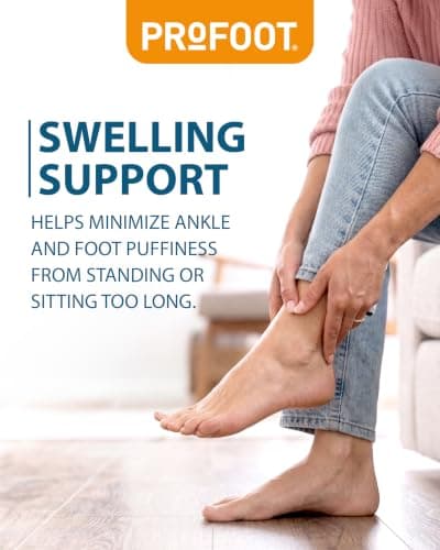 Profoot Flight Compression Socks, Clinically Proven Compression Socks for Travel, Reduces The Risk of Deep Vein Thrombosis (DVT), High Knee Supportive Socks For Flights — view 3