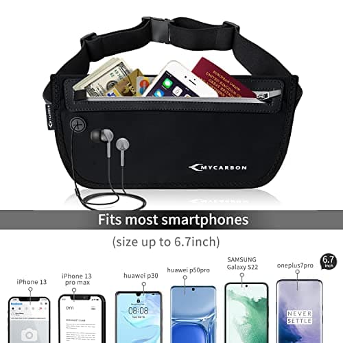 MYCARBON Travel Money Belt RFID Waist Bag Against Invisible Theft — view 2