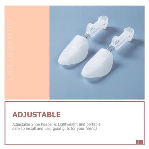 2 Pairs Adjustable Shoe Shaper Pair for Men Shoes, Pp Metal Plating — view 3
