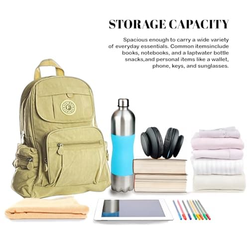 YourDezire Adult Unisex Backpack for Travelling, Hiking, Camping, Road Trips | Fabric Rucksack for Girls, Boys School Bag, College Women Men Gym Causal Bag Turquoise — view 6