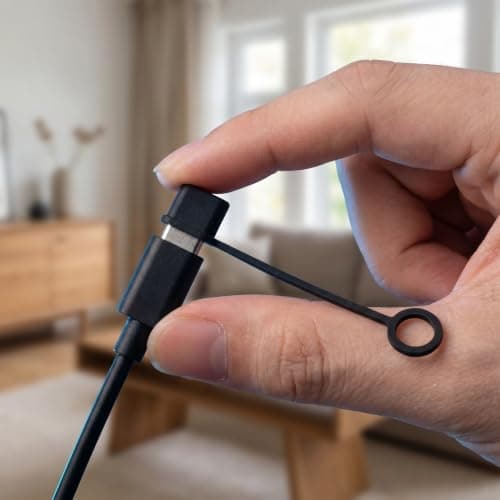 20pcs Black Silicone USB C Dust Cover with Hanging Loop for Tablets — view 5