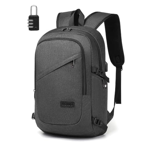 Kono Laptop Backpack School Bag Anti Theft Rucksack for Men Dark Grey