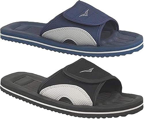 Breaker Men's Lightweight Adjustable Summer Beach Casual Sports Sandals (Black, UK Footwear Size System, Adult, Men, Numeric, Medium, 8) — view 2