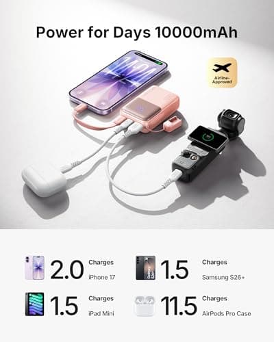 INIU Power Bank, Ultra Mini 10000mAh 45W Fast Charging Phone Battery Pack — view 6