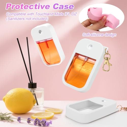 AIERSA Hand Sanitizer Spray Case Compatible with Touchland, White — view 5