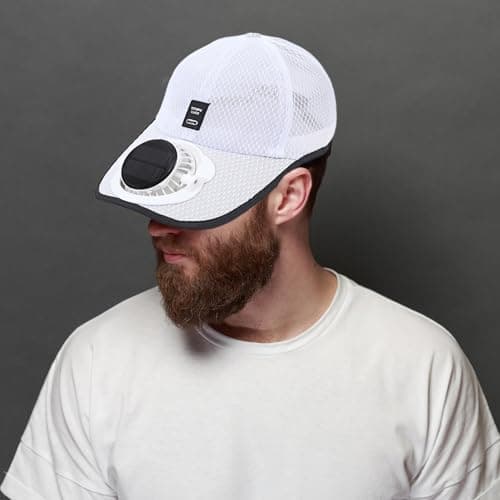 Helio Zephyr Top – Aero Chill Visor, Thermal Relief Helmet, Daylight Cooled Helmet | Appearance Of Solar Powered Air Circulation Module, Ventila Movement Structure, white — view 2