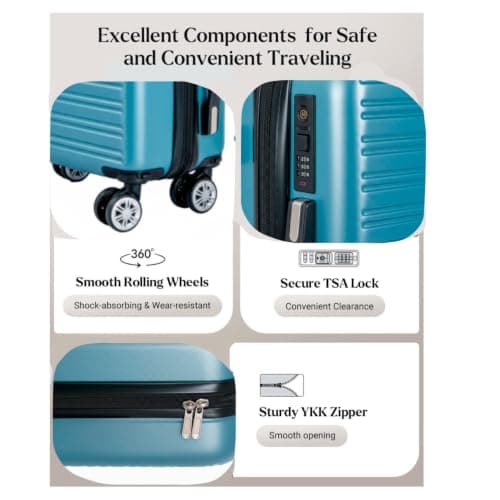 Underseat Travel Case, Teal, 45x36x20cm — view 4