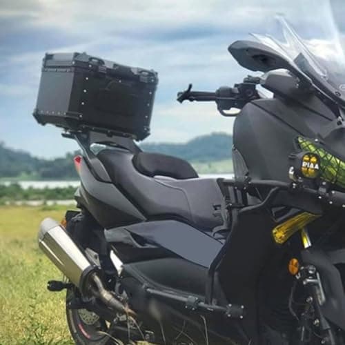 RiToEasysports Motorcycle Rear Box Aluminum Alloy Motorcycle Top Case 28L Waterproofing Lockable Arrow Storage Case Trunk for Commuting Touring Riders with 221°F Heat Resistance — view 4