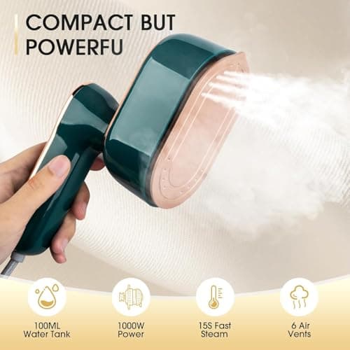Travel Clothes Steamer Portable Iron - 2 in 1 Powerful Steam Clothing — view 4