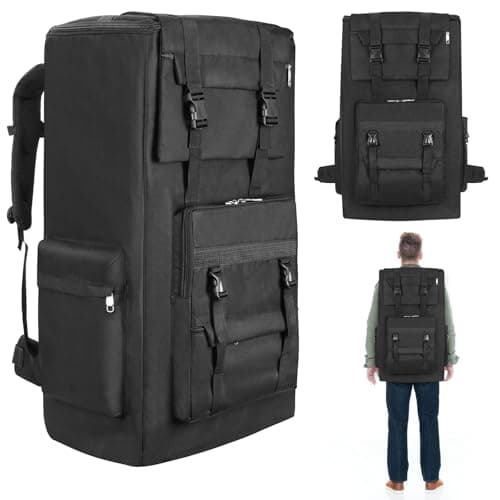 120L Hiking Camping Backpack Men Women Waterproof Large Capacity Hiking Rucksack Travel Backpack Outdoor Sport Travel Daypack Bag Molle Rucksack for Camping Hunting Travelling Trekking Climbing