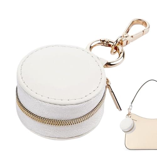 Travel Ring Holder - Ring Holder Pouch | Necklace Organizer | Organizer Pouch with Zipper Closure Box Backpack Women Girls Sports Gym Car Work Travel Storage Accessory Compact Portable Bag