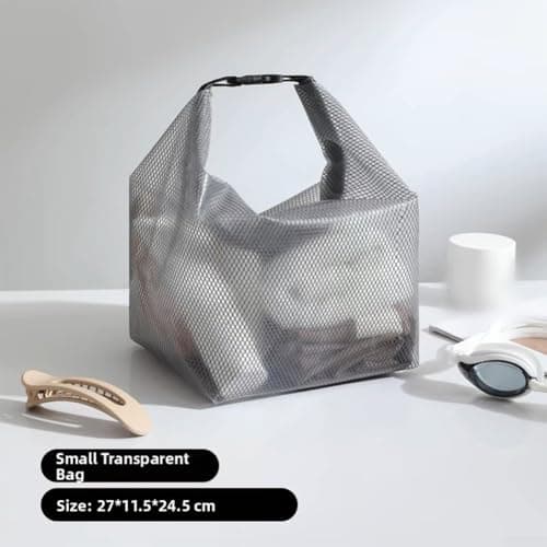 Large Capacity Waterproof Storage Bag For Swimming And Fitness, Separable Wet Dry Drawstring Pouch, Portable Lightweight Organizer For Travel, Gym, Beach, Outdoor(Gray Small) — view 2