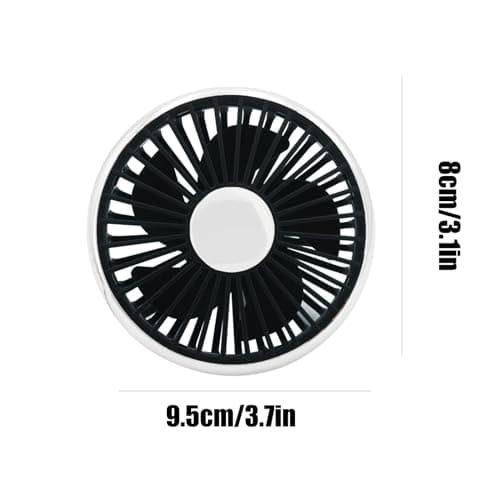 yupeuooe USB Car Fan Powerful, Long-Lasting, Cooling Device, Air Cooler — view 6