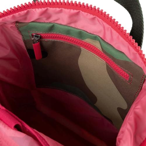 ROKA London Canfield B Collection Sustainable Nylon Zip Top Roll-Top Tote Backpack, Vintage Camo — view 6