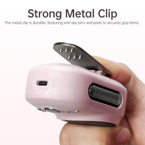 Divoom Itour-S Portable Mini Wearable Bluetooth Speaker, Big Audio and Punchy Bass,Clip-On Design, IP67 Waterproof and Dustproof,10 Hours Playtime,Outdoor Speaker for Home Travel Office (Pink) — view 3
