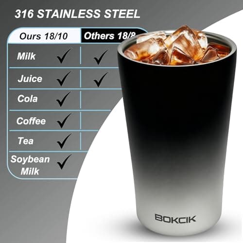 BOKCIK 400ml Insulated Travel Mug with Leak-Proof Safety Lock Pop-up lid — view 5