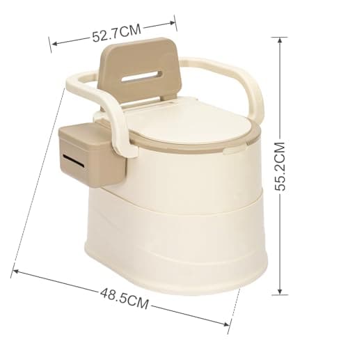 BLUE BAZAAR Portable Toilet for Adults Folding Camping Toilet Waste Basket — view 5