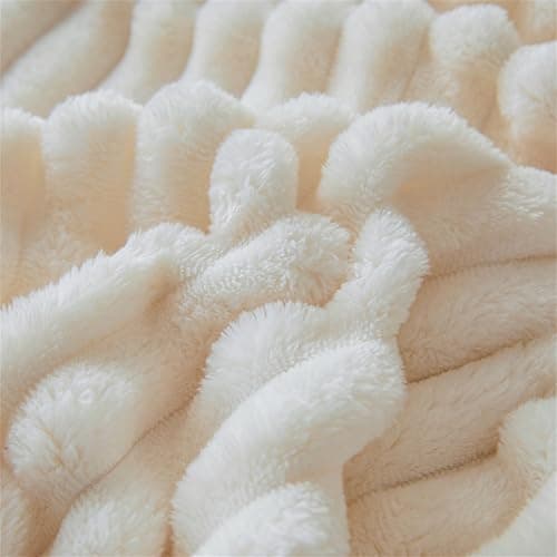 DOTBUY-SHOP Flannel Blanket Soft Throw Blanket, Warm Blankets and Throws, Thickening Throw fit all Season, Versatile Flannel Blankets For Sofas, Bed, Travel (150x200cm,Coral) — view 4