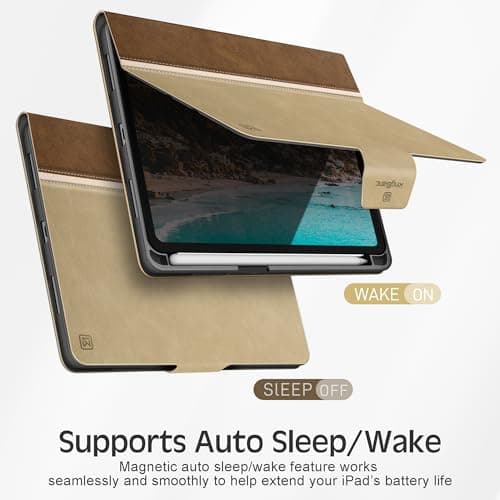 KingBlanc Case for iPad mini 7 (A17 Pro) 2024, mini 6 Beige — view 5