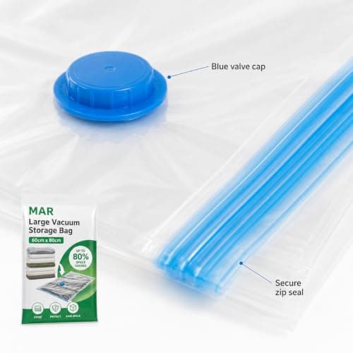 MAR Large Vacuum Storage Bag 60 x 80 cm Space Saver Bag for Clothes Bedding — view 4