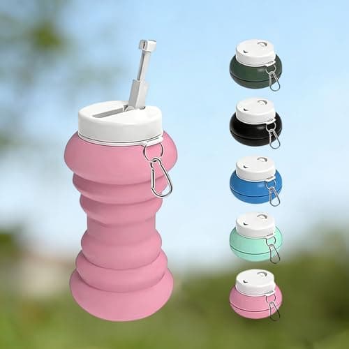 TQUXNGA Travel Friendly Foldable Bidet Bottle for Women 600ml Water Amount Easy to Transport in Multiple Color Choices Silicone Bidet — view 3