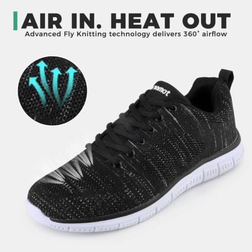 riemot Trainers for Women and Men, Lightweight Breathable Walking Shoes — view 5